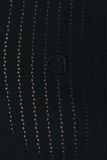 Carhartt WIP Norlina Polo Top in Black, view 5, click to view large image.