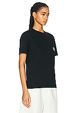 Carhartt WIP Short Sleeve Pocket T-Shirt in Black, view 2, click to view large image.