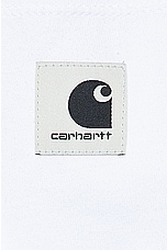 Carhartt WIP Short Sleeve Pocket T-Shirt in White, view 5, click to view large image.