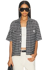 トップス Carhartt Michigan Shirt - Kander Check Carhartt WIP Short Michigan Shirt in Kander Check & Black | FWRD