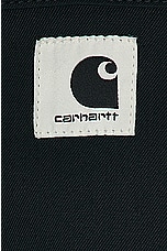 Carhartt WIP Short Sleeve Craft Shirt in Black, view 5, click to view large image.