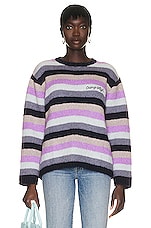 Camp High Mohair Sweater In Purple Reign in Purple Reign, view 1, click to view large image.