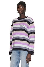 Camp High Mohair Sweater In Purple Reign in Purple Reign, view 3, click to view large image.