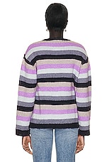 Camp High Mohair Sweater In Purple Reign in Purple Reign, view 4, click to view large image.