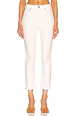 Citizens of Humanity Jolene High Rise Vintage Slim in White Out, view 1, click to view large image.