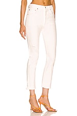 Citizens of Humanity Jolene High Rise Vintage Slim in White Out, view 2, click to view large image.