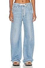 Citizens of Humanity Brynn Drawstring Trouser in Blue Lace, view 1, click to view large image.