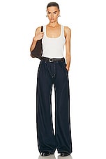 Citizens of Humanity Maritzy Pleated Trouser in Hudson, view 4, click to view large image.
