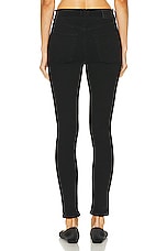 Citizens of Humanity Jayla Split Skinny in Plush Black, view 3, click to view large image.