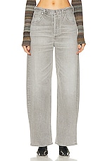 Citizens of Humanity Ayla Baggy Cuffed Crop in Quartz Grey, view 1, click to view large image.