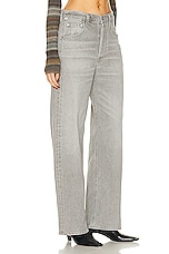 Citizens of Humanity Ayla Baggy Cuffed Crop in Quartz Grey, view 2, click to view large image.