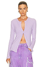 Citizens of Humanity Sadie Cardigan in Lilac, view 1, click to view large image.