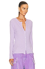 Citizens of Humanity Sadie Cardigan in Lilac, view 2, click to view large image.