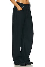 Citizens of Humanity Brynn Drawstring Trouser in Black, view 2, click to view large image.