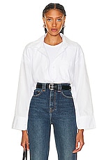 Citizens of Humanity Cocoon Shirt in Optic White, view 1, click to view large image.