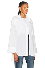 Citizens of Humanity Cocoon Shirt in Optic White, view 2, click to view large image.