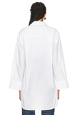 Citizens of Humanity Cocoon Shirt in Optic White, view 3, click to view large image.