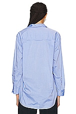 Citizens of Humanity Kayla Shirt in Blue End On End, view 3, click to view large image.