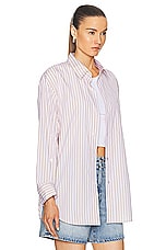 Citizens of Humanity Kayla Shirt in Mesa Stripe, view 2, click to view large image.