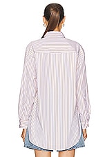 Citizens of Humanity Kayla Shirt in Mesa Stripe, view 3, click to view large image.
