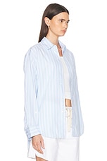 Citizens of Humanity Kayla Shirt in Marino Stripe, view 2, click to view large image.