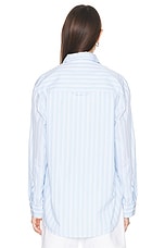 Citizens of Humanity Kayla Shirt in Marino Stripe, view 3, click to view large image.
