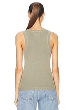 Citizens of Humanity Isabel Rib Tank in Spring Moss, view 3, click to view large image.
