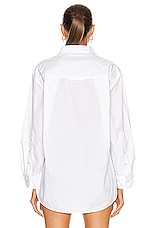 Citizens of Humanity Kayla Shirt in Optic White, view 4, click to view large image.