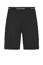Calvin Klein Underwear Sleep Short in Black, view 1, click to view large image.