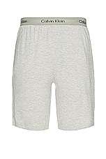 Calvin Klein Underwear Sleep Short in Grey Heather, view 1, click to view large image.