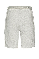 Calvin Klein Underwear Sleep Short in Grey Heather, view 2, click to view large image.