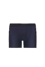 Calvin Klein Underwear Premium CK Black Micro Boxer Brief in Blue Shadow, view 1, click to view large image.
