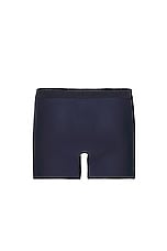 Calvin Klein Underwear Premium CK Black Micro Boxer Brief in Blue Shadow, view 2, click to view large image.