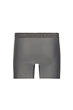 Calvin Klein Underwear Premium CK Black Micro Boxer Brief in Grey Sky, view 2, click to view large image.
