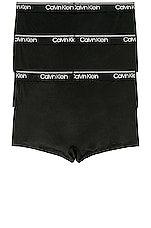 Calvin Klein Underwear Calvin Klein Low Rise Trunk 3 Piece Set in Black, view 2, click to view large image.