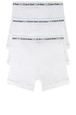 Calvin Klein Underwear Calvin Klein Boxer Brief 3 Piece Set in White, view 2, click to view large image.