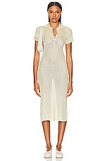 Calle Del Mar Tuck Rib Polo Dress in Jasmine, view 1, click to view large image.