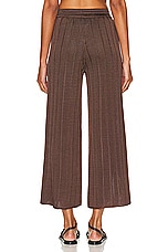 Calle Del Mar Wide Rib Pant in Chocolate, view 3, click to view large image.
