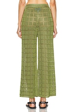 Calle Del Mar Crochet Patchwork Pant in Oregano, view 3, click to view large image.