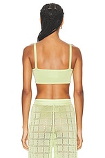 Calle Del Mar Knit Bandeau Top in Sweet Lime, view 3, click to view large image.