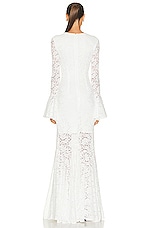 CAROLINE CONSTAS Allonia Dress in White, view 3, click to view large image.