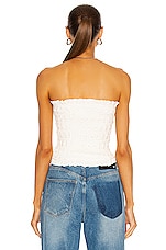 CAROLINE CONSTAS Sallie Top in White, view 3, click to view large image.