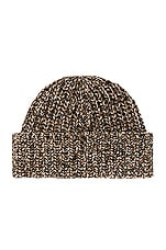 Chloe Chunky Knit Beanie in White Powder, view 2, click to view large image.