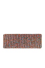 Chloe Chunky Knit Ear Warmer in Multicolor Blue, view 2, click to view large image.