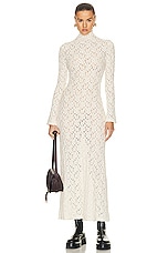 Lace turtleneck fashion dress