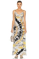 Chloe Slip Dress in Multicolor Grey 1, view 1, click to view large image.
