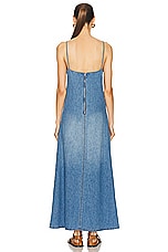Chloe Denim Dress in Foggy Blue, view 3, click to view large image.