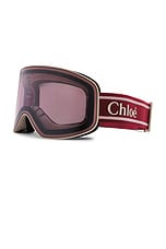 Chloe Cassidy Ski Goggles in Ivory & Pink, view 2, click to view large image.