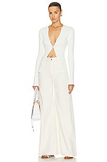 Chloe Pant in Iconic Milk, view 4, click to view large image.