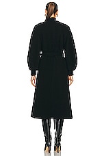 Chloe Long Coat in Black, view 4, click to view large image.